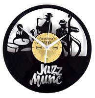 Vinyl Klok Jazz Music - Gemaakt Van Een Gerecyclede Plaat