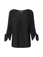 Blouse met V-hals en 3/4 mouwen