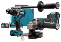 Makita DK0124G201 40 V Max Combiset boren, schroeven en slijpen | Mtools