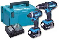 Makita DLX2131TJ Accu Klopboor-/Schroefmachine (DHP482) & Slagschroevendraaier (DTD152) Combiset (2x 5.0Ah accu)