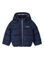 Gequilte Gewatteerde Jas Heren Blauw