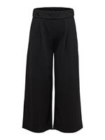 Wijde Pijpen Enkel Broek Dames Zwart
