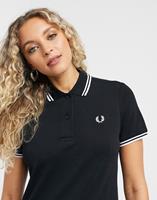 Fred Perry Twin Tip Polo Dress Dames - Black- Dames