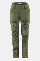 Fjällräven Keb Curved Broek Dames Groen/Ass. Camouflage