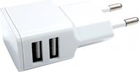 Grab 'n Go 2.4A Dual USB Wall Charger - Wit