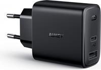 Power Delivery Oplader (USB A + USB C) Aukey 30W