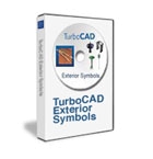 TurboCAD 3D Exterior Symbols Pack, English