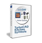 TurboCAD 3D Kitchen Symbols Pack, English