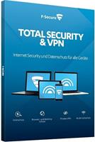 F-Secure Total Security & VPN 2020, download, volledige versie 5 Apparaten 1 Jaar