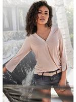 3/4-Arm-Shirt 3/4-Arm-Shirts beige Damen 