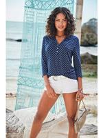 Lascana Shirt met 3/4-mouwen in modieuze blouse-look