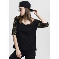 Urban Classics Ladies 3/4 Contrast Raglan Tee 3/4-Arm-Shirts mehrfarbig Damen 