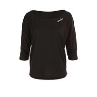 Modal-3/4-Arm Shirt MCS001 3/4-Arm-Shirts schwarz Damen 