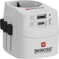 Skross 1302462 Reiseadapter PRO Light USB (AC)