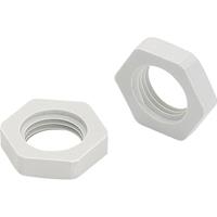 trucomponents GMO 16 Gegenmutter halogenfrei PG16 Polyamid Lichtgrau (RAL 7035)