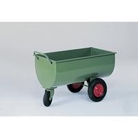 Wagen voor kunststof bak, 400 l, zwenkwiel 260 x 85 mm, gewicht 55 kg