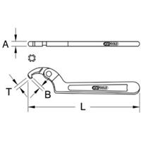 kstools KS Tools 9638209 963.8209 Haaksleutel