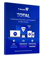 F-Secure Total Security & VPN 2021 3 apparaten / 2 jaar