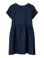 NAME IT Viscose Met Korte Mouwen Jurk Dames Blauw