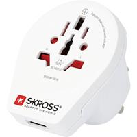 Skross 1500267 Reiseadapter Country Adapter World to UK USB