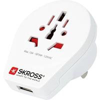 Skross 1500268 Reiseadapter Country Adapter World to USA USB