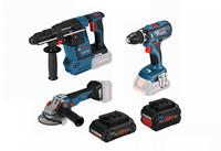 Bosch 0615990M3C Accu toolkit 3 Toolkit 18V GSR 18V-28 + GWS 18V-10 C + GBH 18V-26 - 1x ProCORE 18V 4,0Ah + 1x ProCORE 18V 8,0Ah