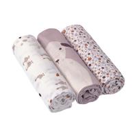 Laessig Tiny Farmer Explorer Flowers Swaddle 3 Stuks