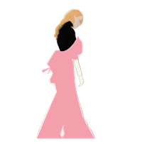 Poster Pink Dress 40 x 30