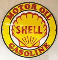 Shell Motor Oil Gasoline Rond Emaille Bord 30 cm