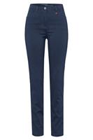 Relaxed By Toni Stoffhose "Meine beste Freundin", Slim, Strass, Herz-Anhänger, für Damen, dunkelblau