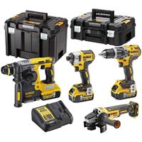 DeWALT Accu Combiset 4-Delig 18V 5,0Ah in TSTAK - DCK422P3T-QW