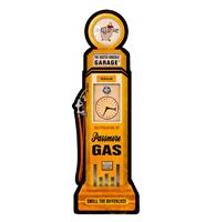 The Busted Knuckle Garage Passmore Gas Pump Zwaar Metalen Bord