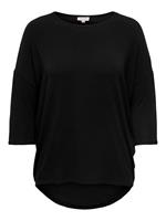 Only Carmakoma Shirt "Carlamou", 3/4-Arm, große Größen, für Damen, schwarz