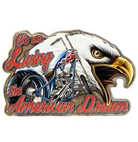 Fiftiesstore We Are Living The American Dream Metalen Bord 45x29 cm