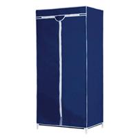 Mobiele Opvouwbare Kledingkast/garderobekast 160 Cm Blauw - Camping/zolder