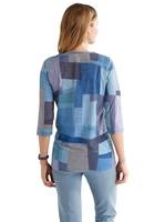 Your Look... for less! Dames Shirt met print blauw gedessineerd Größe