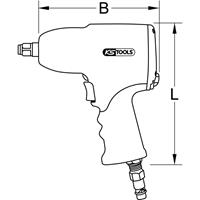 kstools Slagschroevendraaier (perslucht) KS TOOLS