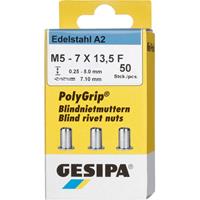 Bl.Nietm. VA Minipack Polygrip A2 M5 x 7 13,5 - 