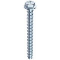 HECO SCHRAUBEN HECO MULTI MONTI plus SS Schraubanker 7,5 x 40 mm 100 Stück ( 48389 ) Betonschraube Sechskantkopf mit angepresster Scheibe verzinkt blau A2K
