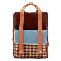 Sticky Lemon Gingham Backpack Large cherry red sunny blue berry swirl backpack