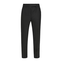 S.Oliver cropped straight fit pantalon zwart