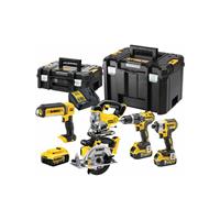 DeWALT DCK551P3T-QW 18V Li-in XR Accu 3-delige combiset (3x 5.0Ah accu) in 2 TSTAK koffers