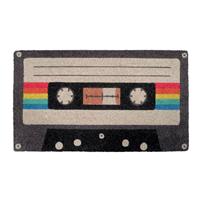 Retro deurmat in jaren 80 cassette tape stijl