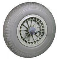 Kruiwagenwinkel.nl Kruiwagenwiel anti-lek met kogellagers - Aslengte 19 cm