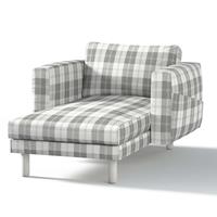 Dekoria Norsborg hoes voor chaise longue met armleuningen