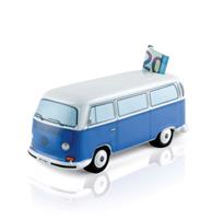 VW T2 Bulli Bus Spardose Keramik (1:22) blau