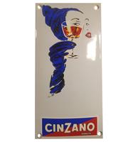 Fiftiesstore Cinzano Vermuth Emaille Bord - 20 x 10 cm