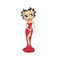 Fiftiesstore Betty Boop Holding Flowers Rode Jurk