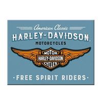 Harley-Davidson Logo Blue Magneet