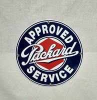 Approved Packard Service Emaille Bord